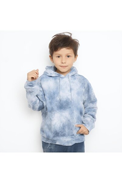 Anko Youth Blue Tie-Dye Pullover Hoodie – Ages 8 to 16