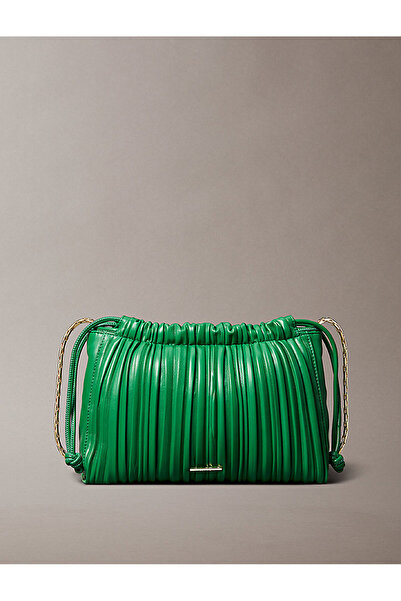 Calvin Klein Women's Drawstring Plisse Crossbody Bag