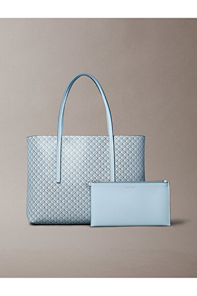 Calvin Klein Coated Emblem Small Tote Bag