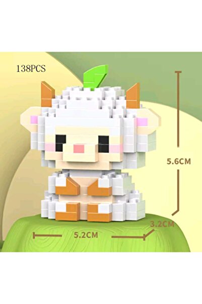 BTİCARET Bricks Kuzu Yapı Oyuncak – Eğitici ve Eğlenceli Hayvan Yapı Oyuncağı