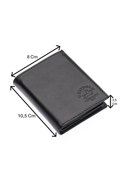 Westpolo Hakiki Deri Kağıt Para ve Bol Kart Bölmeli Erkek Cüzdanı