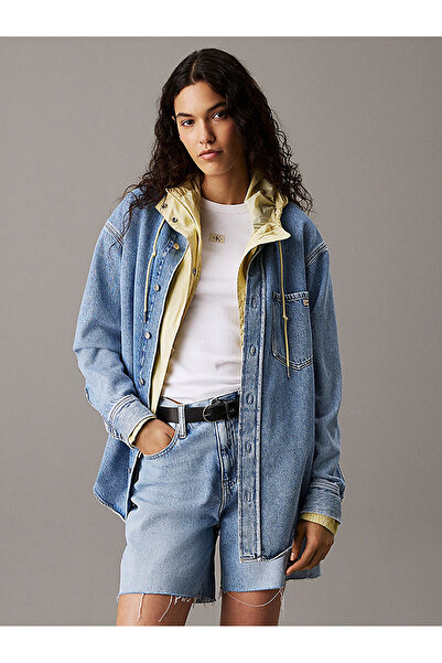 Calvin Klein Women's Dad Denim Shirt