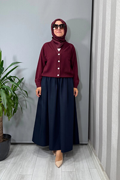 Ghisa Short Cardigan Burgundy 26Kobhrk3183