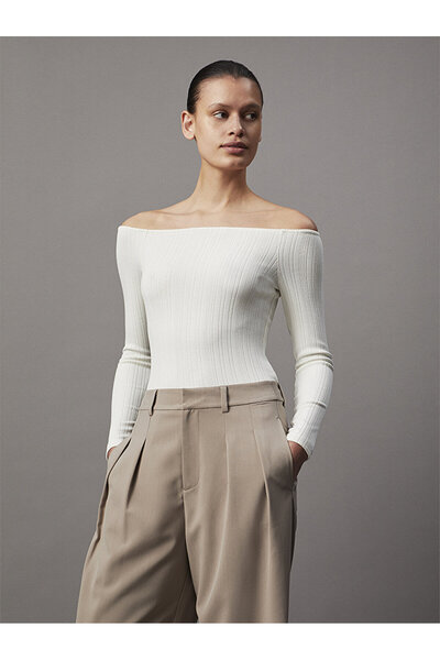 Calvin Klein Kadın Tailored Wide Leg Pantolon