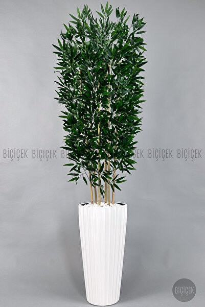 BİÇİÇEK Yapay Bambu ve Benjamin 6 dallı Yoğun Yapraklı 220 cm