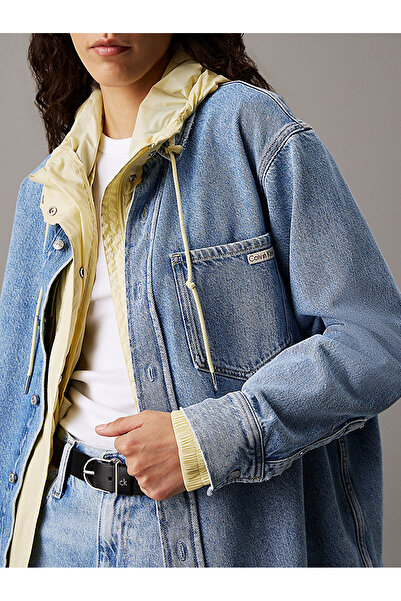 Calvin Klein Women's Dad Denim Shirt