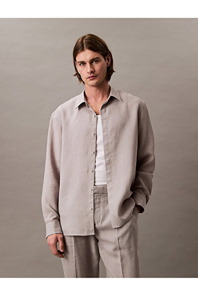 Calvin Klein Men's Linen Easy Shirt