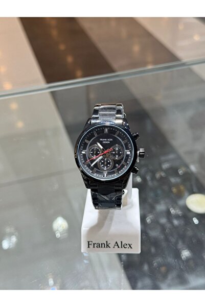 Frank Alex çelik kasalı erkek kol saati
