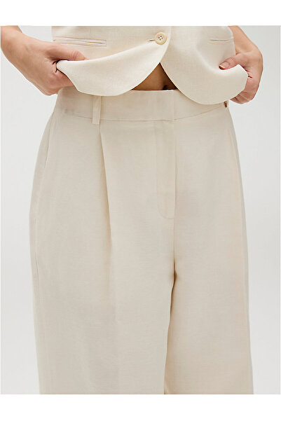 Calvin Klein Women's Structured Linen Pants