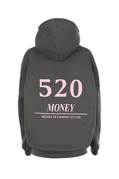 Baskılı Oversize Şardonlu Sweatshirt