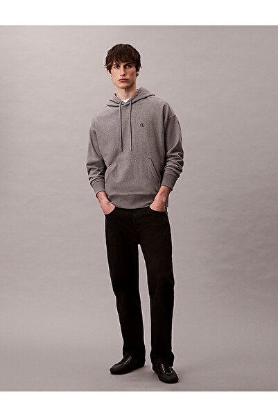Calvin Klein Erkek Premium Terry Monogram Sweatshirt