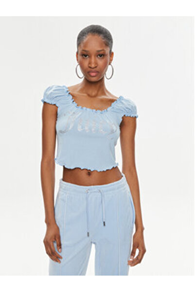 Juicy Couture Γυναικεία Μπλούζα JCWCT23309 Ανοιχτό Μπλε