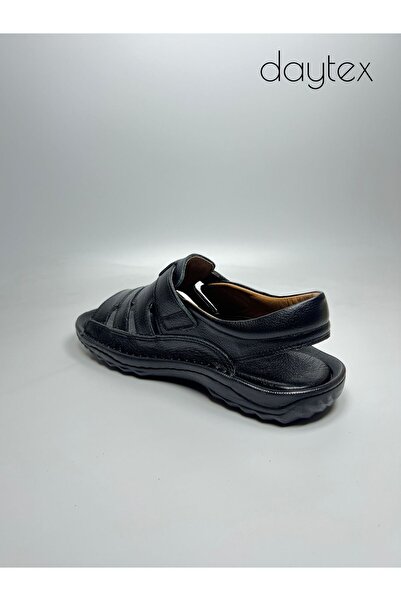 Daytex Genuine Leather Casual Orthopedic Velcro Daily Comfortable Lightweight Sandals