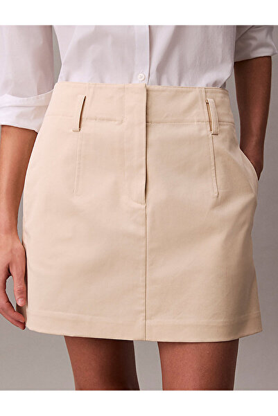 Calvin Klein Women's Cotton Chino Mini Skirt