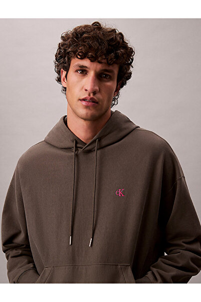 Calvin Klein Men's Premium Terry Monogram Sweatshirt