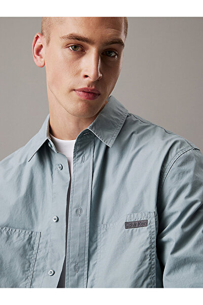 Calvin Klein Men's Cotton Poplin Relaxed Shirt
