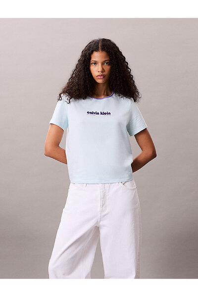 Calvin Klein Women's Retro Logo Graphic T-Shirt