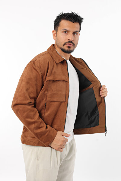 Rodrigo Ανδρικό μπουφάν με φερμουάρ με επένδυση από σουέτ