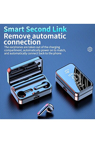 Tws Casti Wireless cu oglinda, S20 TWS, Bluetooth 5.0, Display LED, Anulare Zgomot, Waterproof IPX-5