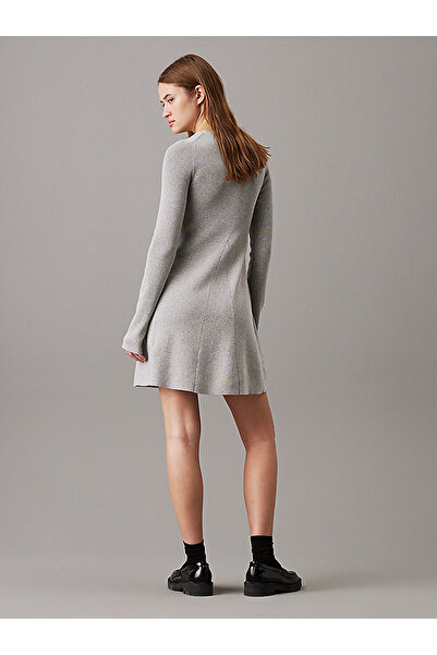 Calvin Klein Women's Ck Intarsia Sweater Dress