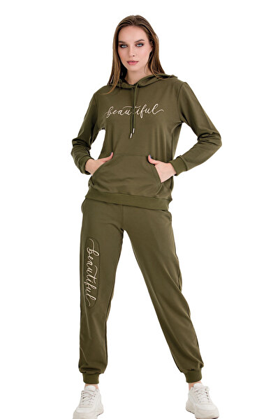 MOPİ Soft Two Thread Tracksuit with Hood and Kangaroo Pocket