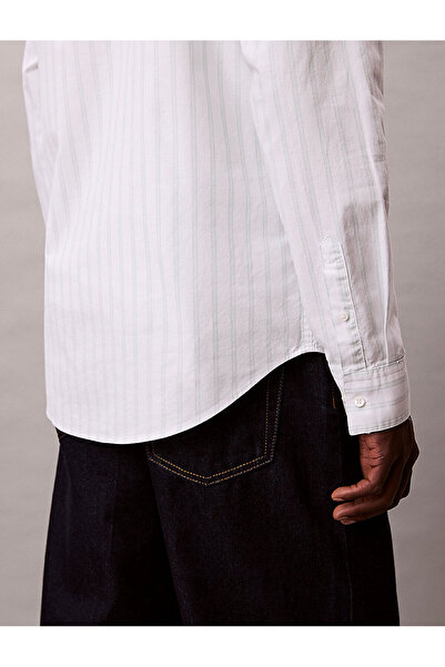 Calvin Klein Men's Stripe Oxford Shirt
