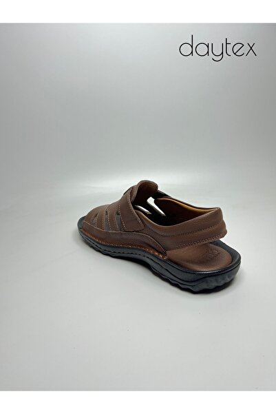 Daytex Genuine Leather Casual Orthopedic Velcro Daily Comfortable Lightweight Sandals