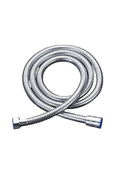 OEM Stainless steel extendable shower hose, conical connection, 150 cm, silver