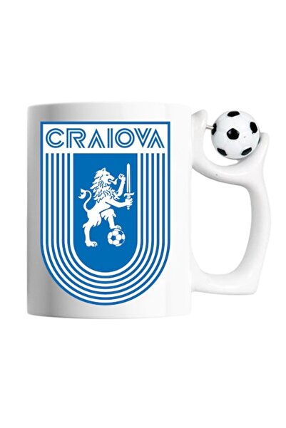 T&M Personalizare Cana cu fotbal - 'Fotbal Club Craiova', 330 ml