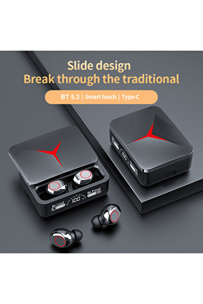 Tws M90 PRO TWS wireless headphones, Bluetooth 5.3, LED, charging case, IPX4 water resistant