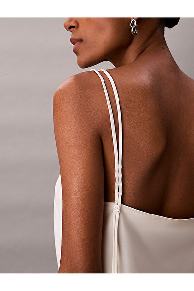 Calvin Klein Women's Matte Shine Button Shirt