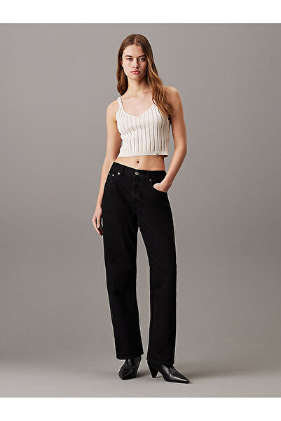 Calvin Klein Women's Plated Bralet Sweater