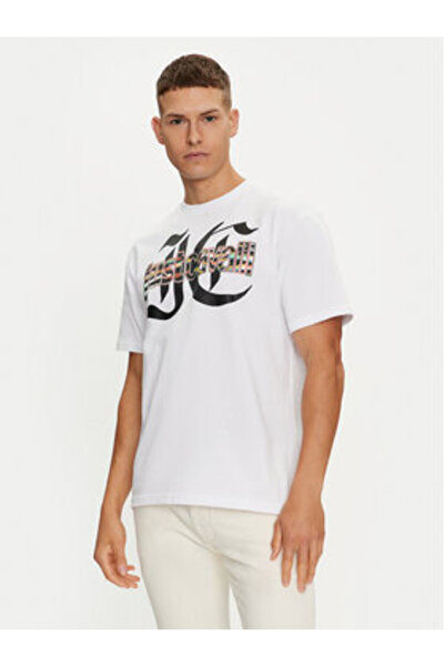Just Cavalli Ανδρικό T-Shirt 76OAHG12 Λευκό