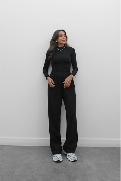 Havoş Black Ural Blouse Pants Set