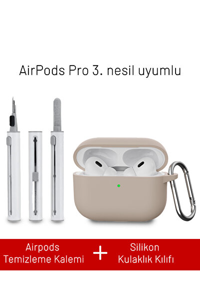 Nezih Case Airpods Pro 3. Nesil Uyumlu Dayanıklı Askı Aparatlı Silikon Kılıf ...