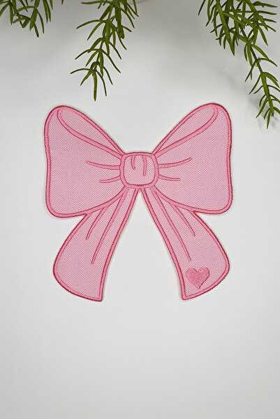 decofav Ružičasta tkanina u obliku trake, ružičasta Vezena koktel salveta, 1 ...