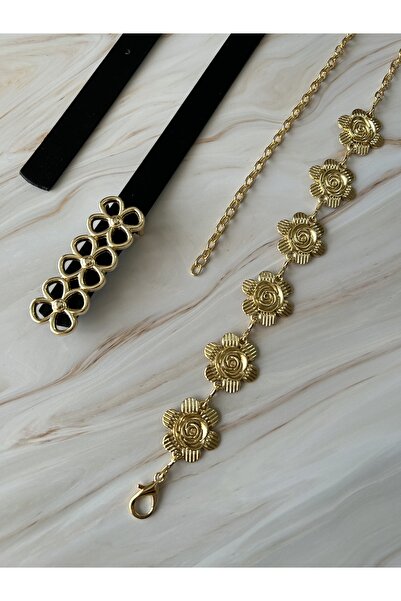 CSR AKSESUAR 2 bucăți din piele și lanț pentru rochie și pantaloni și fuste s...