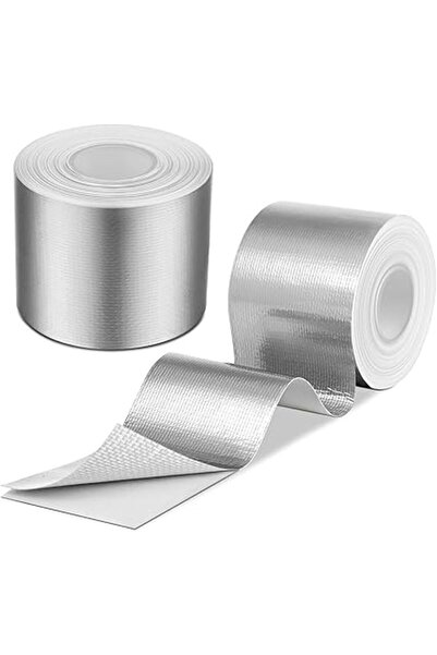 Generic 2 Rolls Heat Shield Tape, Aluminum Foil Adhesive Tape, Heat Reflective Thermal Barrier Foil Tape, Se