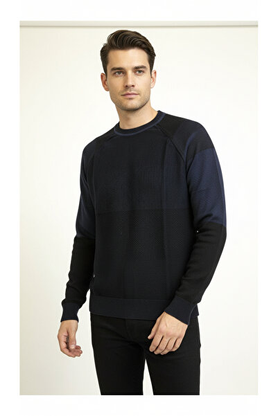 Digz fashion 50% Cotton Dark Navy Blue Knit Sweater