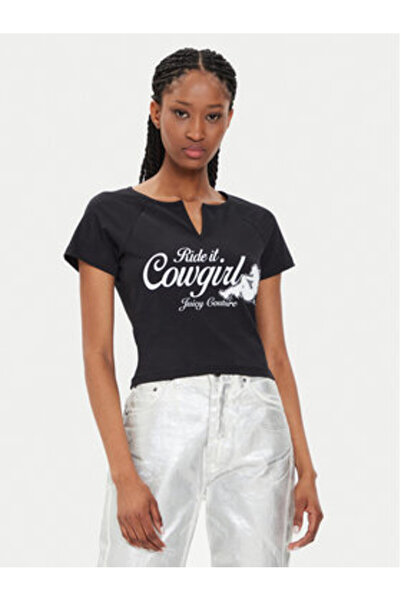 Juicy Couture Γυναικείο T-Shirt JCWCT23333 Μαύρο
