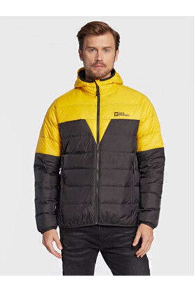 Jack Wolfskin Ανδρικό Μπουφάν με Πούπουλα 1206612 Κίτρινο