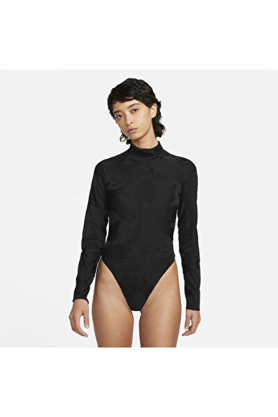 Nike Sportswear Tech Pack Women's Bodysuit Çıtçıtlı Siyah Kadın Body