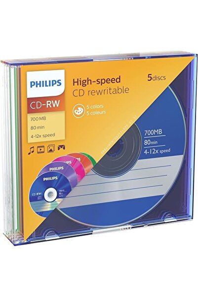 Generic 1x5 CDRW 80Min 700MB 412x SL Colour