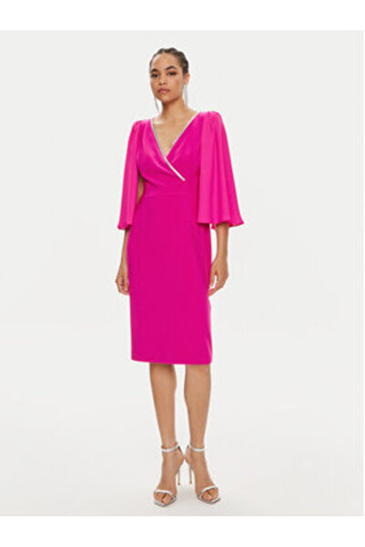 Joseph Ribkoff Γυναικείο Φόρεμα Κοκτέιλ 242732 Ροζ