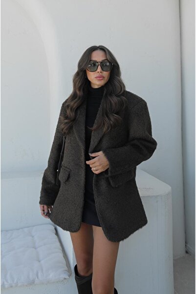 Havoş Speciální bunda s texturou Bitter Brown Marcel