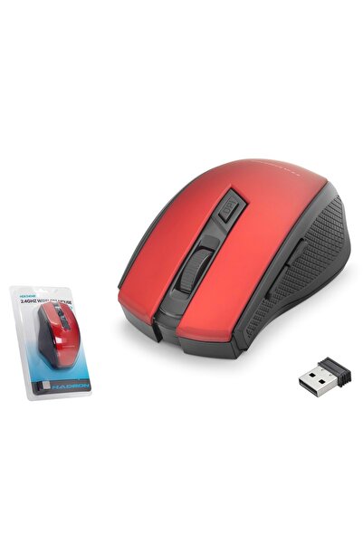 HADRON HDX3404R Kablosuz Mouse 800/1600 DPI - Kırmızı Siyah