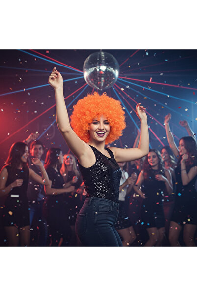 Generic Brand Perucă de animație pentru petreceri și clovni / Tcu