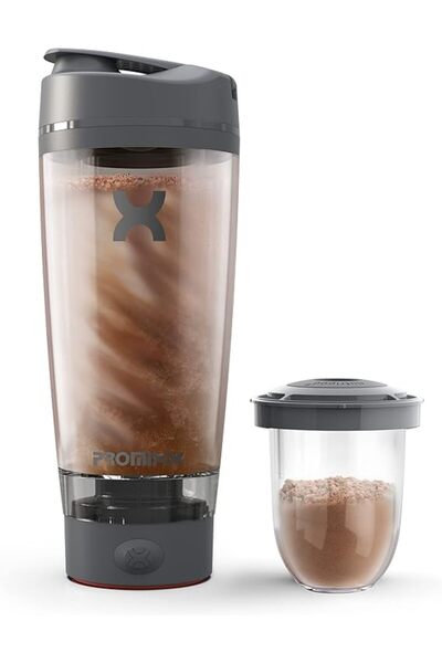 Generic شاكر بروتين كهربائي، خلاط دوامي بتقنية X-Blade، زجاجة خلط سعة 600 مل ...