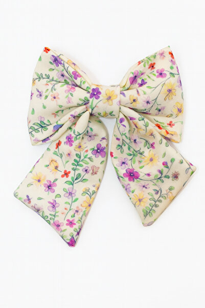 MakeWell Fiyonk Tasarımlı Çiçek Figürlü Klipsli Toka