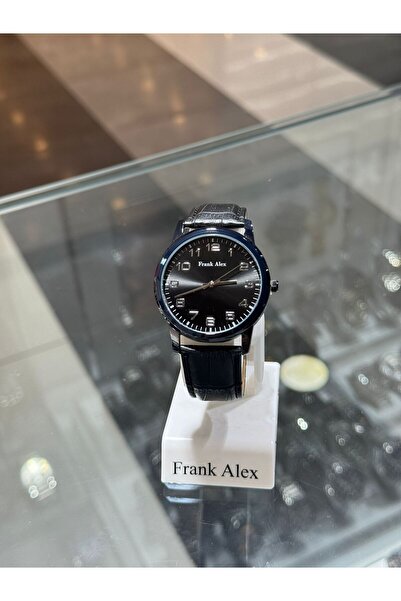 Frank Alex deri kordonlu erkek kol saati